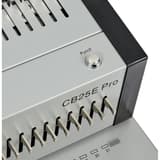 Perforelieuse électrique à pédale, peignes plastiques CB25E Pro GBC - Bouton de perforation punch pour déclenchement électrique