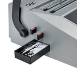 Bac à confettis ouvert du perforelieur GBC MultiBind MB20