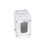 Destructeur de documents à alimentation automatique P-4 shredstar Autofeed X200 HSM — Destructeur de documents très confidentiels Hsm Shredstar Autofeed X200pro - 2 x 10 mm - Coupe micro-particules - P5 - Vue de trois quarts gauche - Fente d'insertion manuelle visible