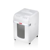 Destructeur de documents à alimentation automatique P-4 shredstar Autofeed X200 HSM — Destructeur de documents confidentiels Hsm Shredstar Autofeed X200 - 4 x 12 mm - Coupe croisée - P4 - Vue de trois quarts gauche - collecteur 30 litres vide