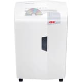 Destructeur de documents coupe croisée P-4 shredstar X24 HSM - CD engagé dans la fente séparée pour CD et cartes du destructeur HSM shredstar X24