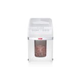 Destructeur de documents à alimentation automatique P-5 shredstar Autofeed X200pro HSM — Destructeur de documents très confidentiels Hsm Shredstar Autofeed X200pro - 2 x 10 mm - Coupe micro-particules - P5 -Vue de face - Collecteur rempli de particules 2 x 10 mm