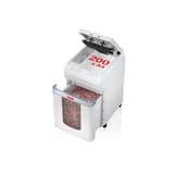 Destructeur de documents à alimentation automatique P-5 shredstar Autofeed X200pro HSM — Destructeur de documents très confidentiels Hsm Shredstar Autofeed X200pro - 2 x 10 mm - Coupe micro-particules - P5 -Chargeur automatique 200 feuilles ouvert et collecteur extrait
