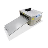 Raineuse micro-perforatrice semi-automatique 330 mm Gemini Lite 328 AUSJETECH - Raineuse Ausjetech Gemini Lite 328 vue de côté avec sa table d'entrée