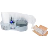 Machine à coussins d'air, 3 m par minute WiAir-1000 DSB - Machine à coussins d'air DSB WiAir-1000 et coussins prêts pour le calage d'un carton