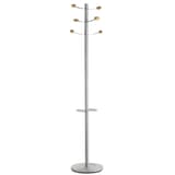 Portemanteau sur pied, 6 patères BOUQUET UNILUX - Portemanteau sur pied UNILUX BOUQUET, vue d'ensemble, patères en hêtre