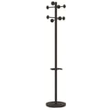 Portemanteau sur pied, 8 patères ACCUEIL noir UNILUX - Portemanteau sur pied UNILUX ACCUEIL noir, vue d'ensemble