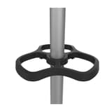 Portemanteau sur pied, 8 patères ACCUEIL gris métal UNILUX - Portemanteau sur pied UNILUX ACCUEIL gris métal, porte-parapluie, détail
