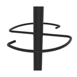 Portemanteau sur pied, 6 patères ACCESS noir UNILUX - Portemanteau sur pied UNILUX ACCESS noir, porte-parapluie, détail