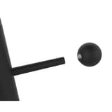 Portemanteau sur pied, 6 patères ACCESS noir UNILUX - Portemanteau sur pied UNILUX ACCESS noir, patère, détail
