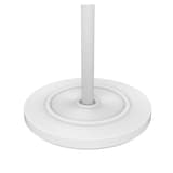 Portemanteau sur pied, 6 patères ACCESS blanc et hêtre UNILUX - Portemanteau sur pied UNILUX ACCESS blanc et hêtre, socle lesté, détail