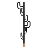 Portemanteau sur pied, 6 patères CALIFORNIA noir UNILUX - Portemanteau sur pied UNILUX CALIFORNIA noir, patères en forme de cactus, détail