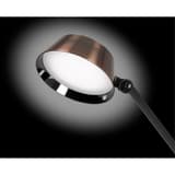 Lampe de bureau LED, port USB Glow HANSA - Lampe de bureau Hansa Glow cuivre, tête allumée