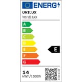 Lampe de bureau LED, température réglable TWISTLED UNILUX - Lampe de bureau UNILUX TWISTLED noir, étiquette énergie, classe E