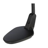 Lampe de bureau LED, double articulation BRIO 2.0 UNILUX - Lampe de bureau LED UNILUX BRIO 2.0 noir, socle et articulation, détail