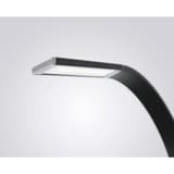 Lampe de bureau LED courbe Swing HANSA - Lampe de bureau Hansa Swing, tête allumée
