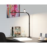 Lampe de bureau LED sur pied, double tête Novano HANSA - Lampe de bureau Hansa Novano, sur un bureau
