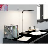 Lampe de bureau LED sur pied, double tête Novano HANSA - Lampe de bureau Hansa Novano, sur un bureau