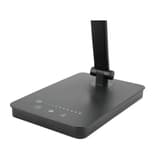 Lampe de bureau LED, 2 ports USB NOVY UNILUX - Lampe de bureau LED UNILUX NOVY noir, socle et commande tactile, détail