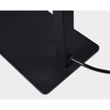 Lampadaire LED de bureau, 3 970 lumens Beryll noir HANSA - Lampadaire Hansa Beryll noir, branchement du câble au pied