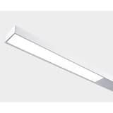 Lampadaire LED de bureau, 3 970 lumens Beryll blanc HANSA - Lampadaire Hansa Beryll blanc, tête allumée