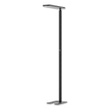 Lampadaire LED de bureau, 2 têtes Larimar noir HANSA - Lampadaire Hansa Larimar noir, vue d'ensemble