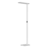 Lampadaire LED de bureau, 2 têtes Larimar blanc HANSA - Lampadaire Hansa Larimar blanc, vue d'ensemble