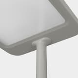 Lampadaire LED de bureau, 10 400 lumens Capella gris argent HANSA - Lampadaire Hansa Capella gris argent, tête et fût