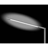 Lampe de bureau LED, IRC supérieur à 90 Aura argent HANSA - Lampe de bureau Hansa Aura argent, tête allumée