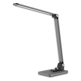 Lampe de bureau LED, bouton variateur Breeze gris métallique HANSA - Lampe de bureau Hansa Breeze gris métallique, vue d'ensemble
