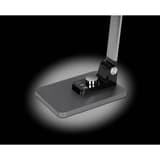 Lampe de bureau LED, bouton variateur Breeze gris métallique HANSA - Lampe de bureau Hansa Breeze gris métallique, pied, bouton et touches
