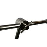 Lampe de bureau LED connectée, cycle circadien SUNLIGHT UNILUX - Lampe de bureau LED connectée UNILUX SUNLIGHT noir et chrome, articulation chromée, détail