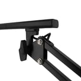 Lampe de bureau LED sur socle ou pince, IRC 95 SWINGOLED 2.0 UNILUX - Lampe de bureau LED sur socle ou pince UNILUX SWINGOLED 2.0 noir, tête, détail