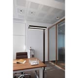 Lampadaire LED, direct et indirect javal noir MAUL - Lampadaire LED MAULjaval noir, en situation
