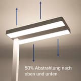 Lampadaire LED, direct et indirect javal blanc MAUL - Lampadaire LED MAULjaval blanc, dimensions