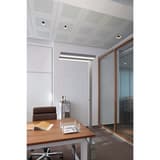 Lampadaire LED, direct et indirect javal argent MAUL - Lampadaire LED MAULjaval argent, en situation
