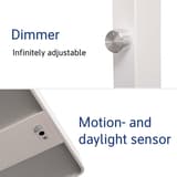 Lampadaire LED, détecteur de présence juvis sensor blanc MAUL - Lampadaire LED MAULjuvis sensor blanc, dimensions