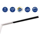Lampadaire LED, température réglable sirius blanc MAUL - Lampadaire LED MAULsirius blanc, dimensions