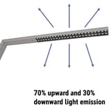 Lampadaire LED, température réglable sirius argent MAUL - Lampadaire LED MAULsirius argent, dimensions
