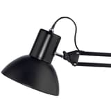 Lampe architecte sans ampoule, socle et pince SUCCESS 80 UNILUX - Lampe architecte UNILUX SUCCESS 80 noir, abat-jour, détail