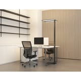 Lampadaire LED, détecteur de présence ATLAS UNILUX - Lampadaire LED UNILUX ATLAS noir, en situation dans un bureau