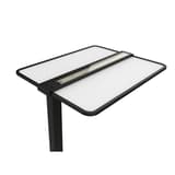 Lampadaire LED, détecteur de présence ATLAS UNILUX - Lampadaire LED UNILUX ATLAS noir, tête fine, vue de dessous