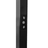 Lampadaire LED, détecteur de présence ATLAS UNILUX - Lampadaire LED UNILUX ATLAS noir, panneau tactile sur le mât, détail