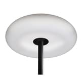 Lampadaire LED, tête en forme de nuage COCOON UNILUX - Lampadaire LED UNILUX COCOON noir, tête allumée, vue de dessous