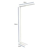 Lampadaire LED, direct et indirect jet blanc MAUL - Lampadaire LED MAULjet blanc, dimensions