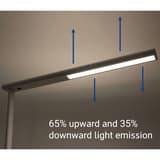 Lampadaire LED, direct et indirect jet blanc MAUL - Lampadaire LED MAULjet blanc, dimensions