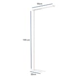 Lampadaire LED dimmable, direct et indirect jet dimmable blanc MAUL - Lampadaire LED dimmable MAULjet blanc, dimensions