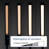Lampe de bureau LED à pince, 4 niveaux pirro noir MAUL - Lampe de bureau LED à pince MAULpirro noir, interrupteur et variateur à 4 niveaux
