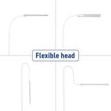 Lampadaire de lecture LED, 126 cm pirro lampadaire blanc MAUL - Lampadaire de lecture LED MAULpirro blanc, dimensions