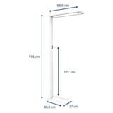 Lampadaire LED pour double poste senja blanc MAUL - Lampadaire LED MAULsenja blanc, dimensions